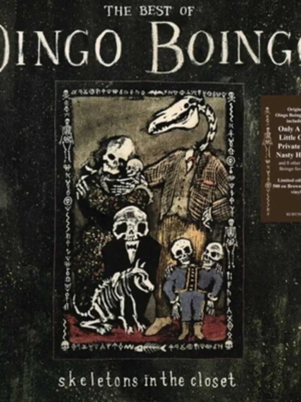 Oingo Boingo Skeletons In The Closet LP ~ Color Vinyl ~ Ltd 500 ~ New/Sealed!